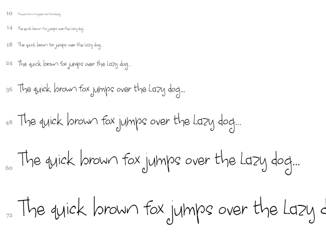 Apple Cider Daydreams font waterfall